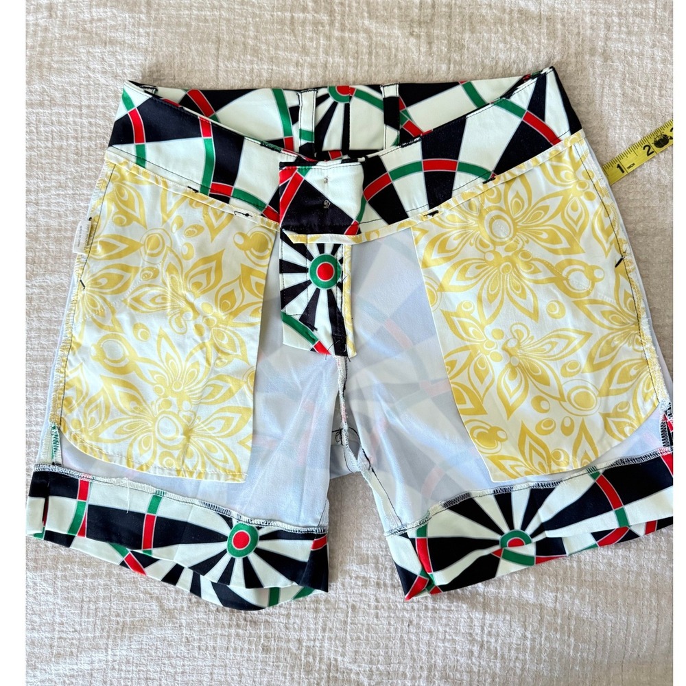 Rare Loudmouth Golf "Bull & Cork" Dartboard Print Shorts Size 0 - Picture 4 of 11